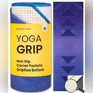 Blue Yoga Mat with Non-Slip Grip